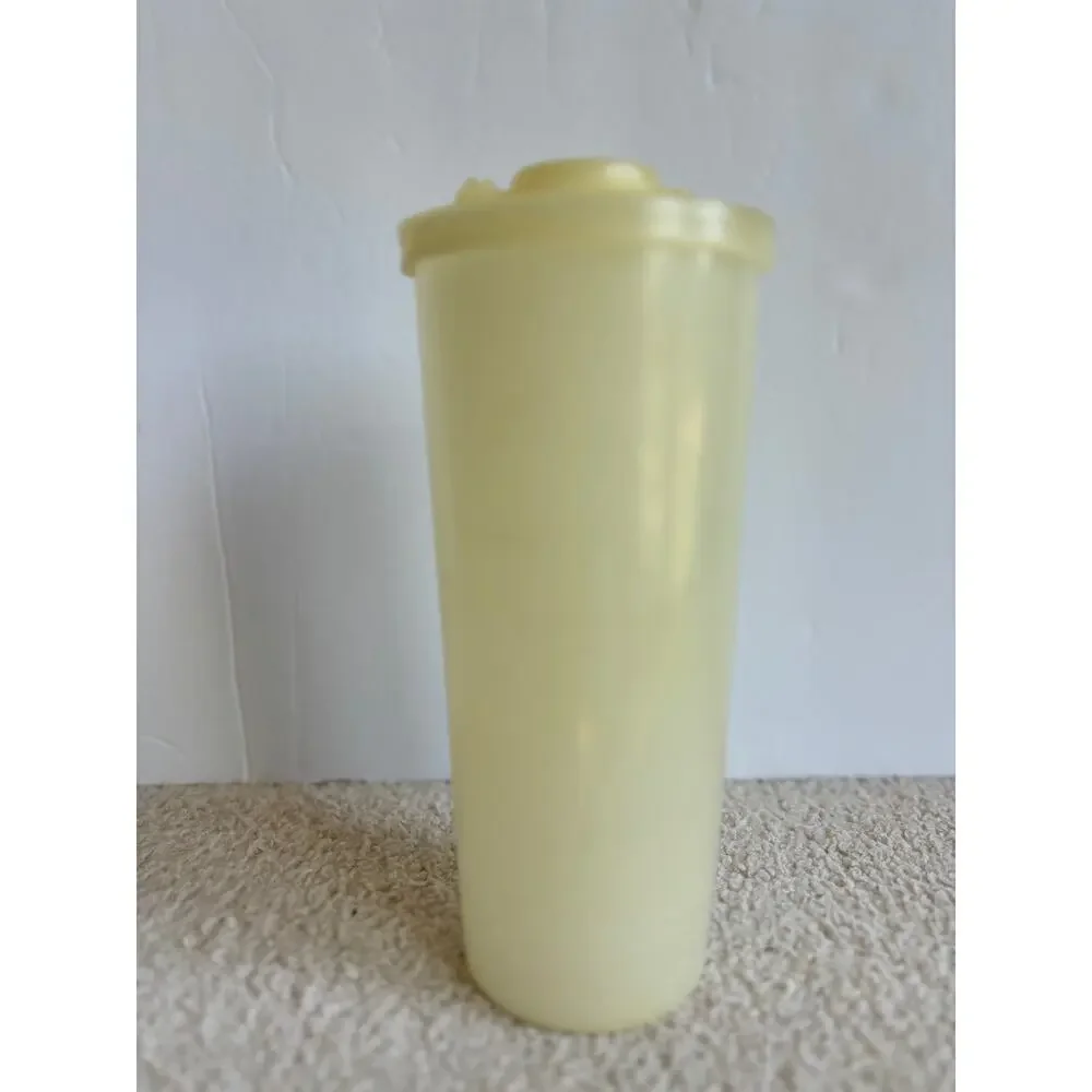 Vintage 1954 Tupperware White #107 Tumbler #307 Pouring Lid & #207‎ Snap Cap